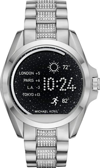 michael kors bradshaw access silver|michael kors bradshaw smartwatch.